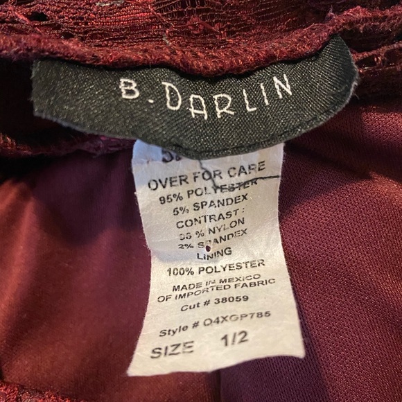 Maroon Prom Dress - Picture 3 of 7